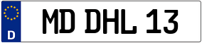 Trailer License Plate